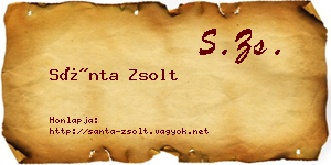 Sánta Zsolt névjegykártya